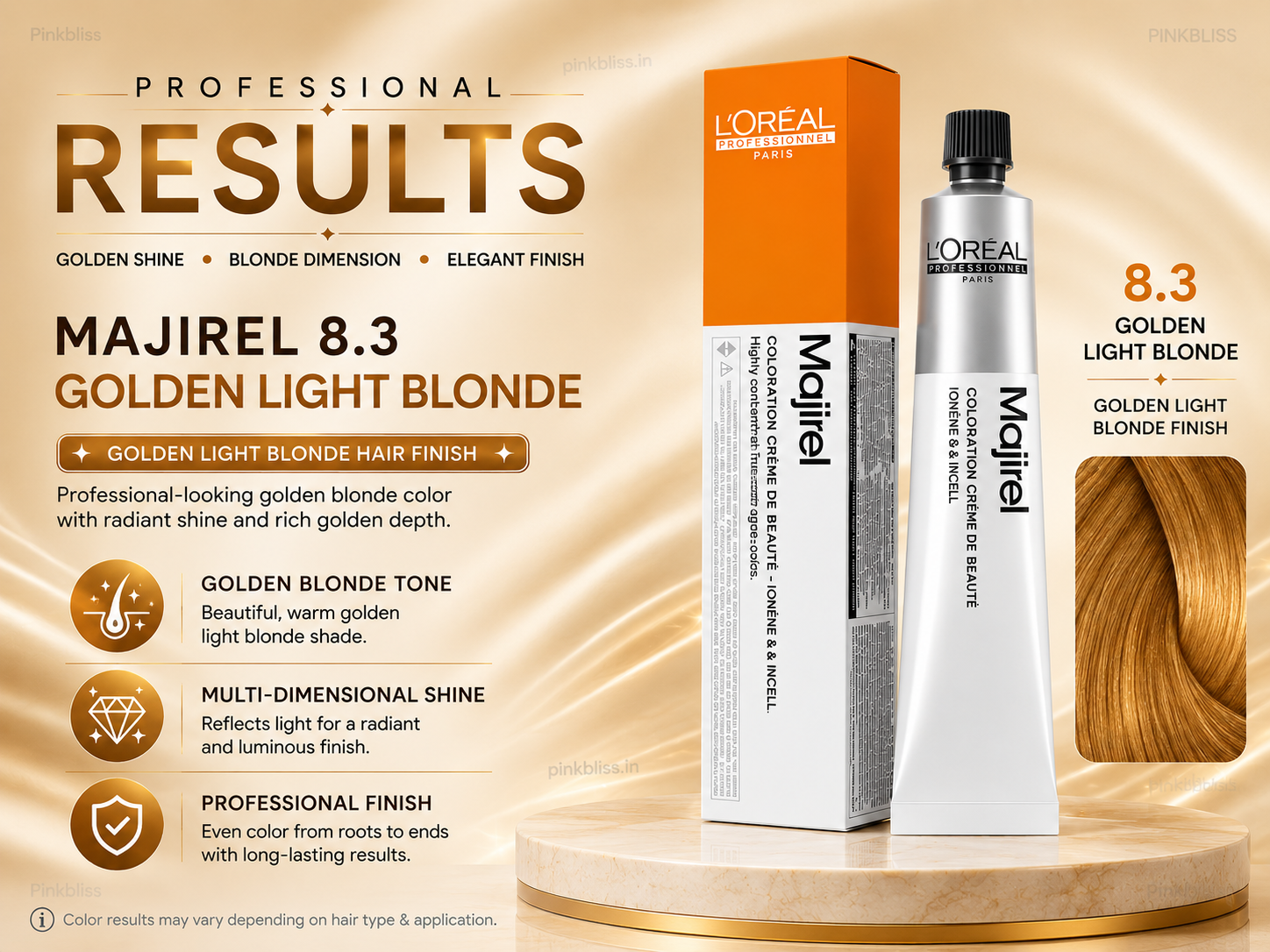 L’oreal Professionnel Majirel – 8.3 (Golden Light Blonde)