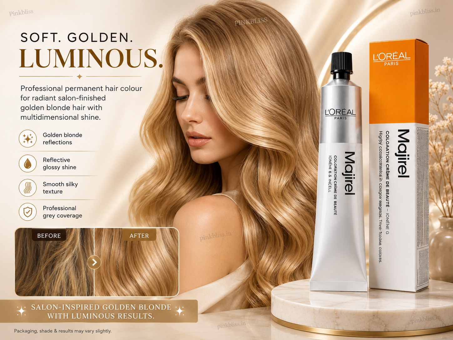 L’oreal Professionnel Majirel – 8.3 (Golden Light Blonde)