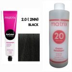 Matrix SOCOLOR 2.0 2NN (Black) and Matrix 20 vol developer 135ml Combo