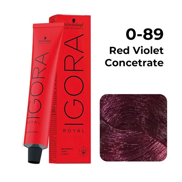 Schwarzkopf Professional Igora Royal Permanent Color Creme (0-89 Red Violet Concetrate) (60 ml)