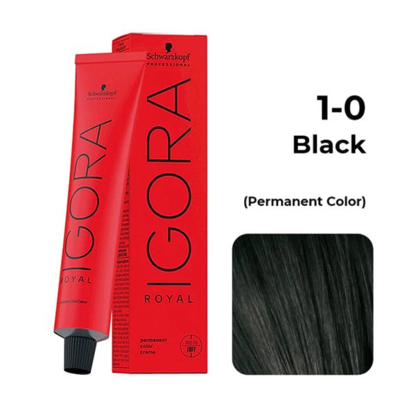 Schwarzkopf Professional Igora Royal Permanent Color Creme (1-0 Black)
