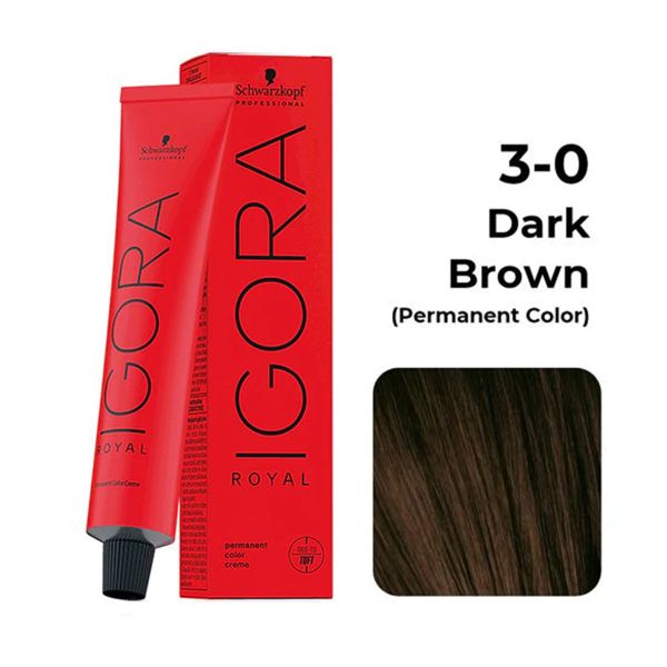 Schwarzkopf Professional Igora Royal Permanent Color Creme (3-0 Dark Brown)