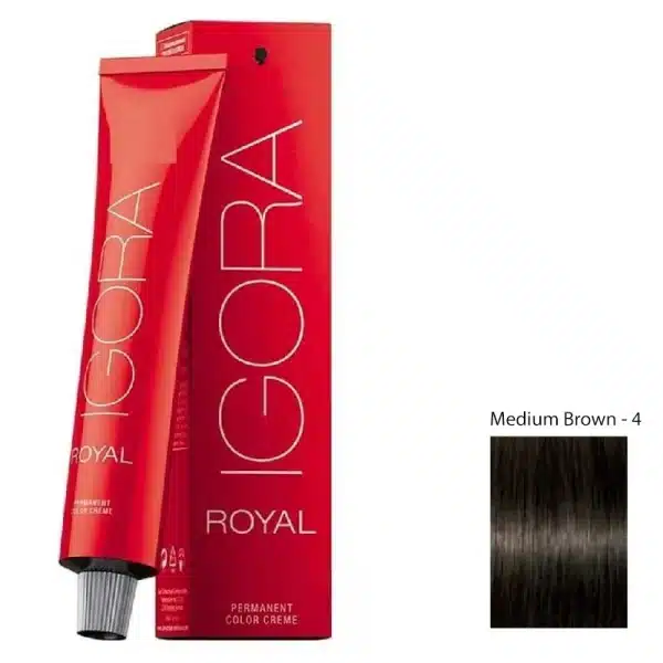 Schwarzkopf Professional Igora Royal Permanent Color Creme (4-0 Medium Brown)