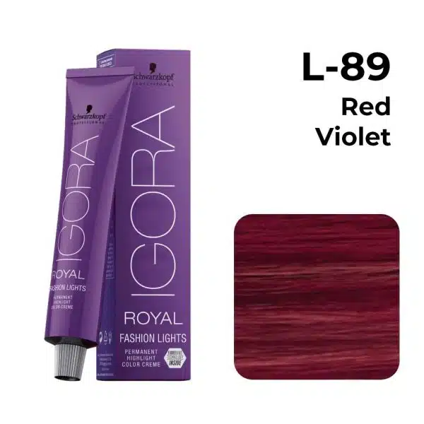 chwarzkopf Professional Igora Royal Permanent Color Creme (L-89 Red Violet)
