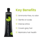 L'Oréal INOA ammonia free hair colour 5.3 light golden brown with rich shine and grey coverage