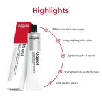 L'Oréal Majirel 5.6 red light brown permanent hair colour with rich shine and grey coverage