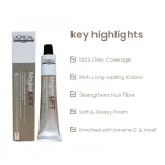 L'Oréal Majirel Lift 12.7 matte very light brown high lift permanent hair color for vibrant salon results