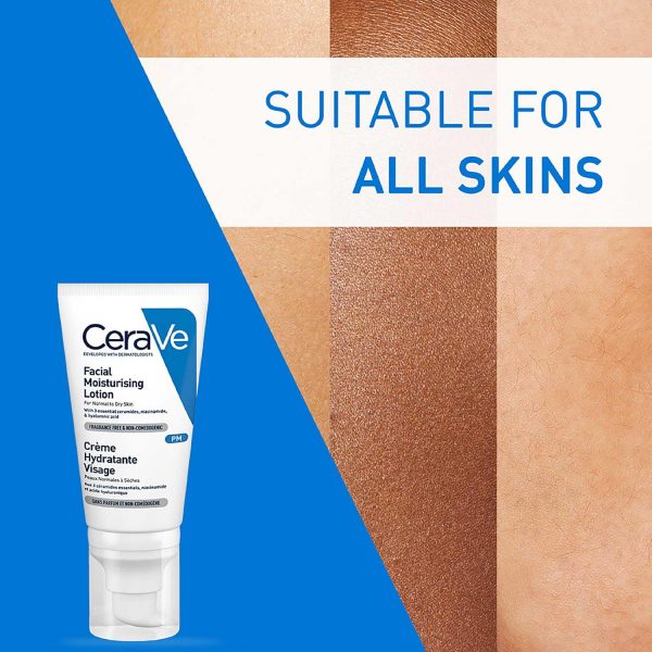 CeraVe PM Facial Moisturizing Lotion For Normal To Dry Skin (52ml)