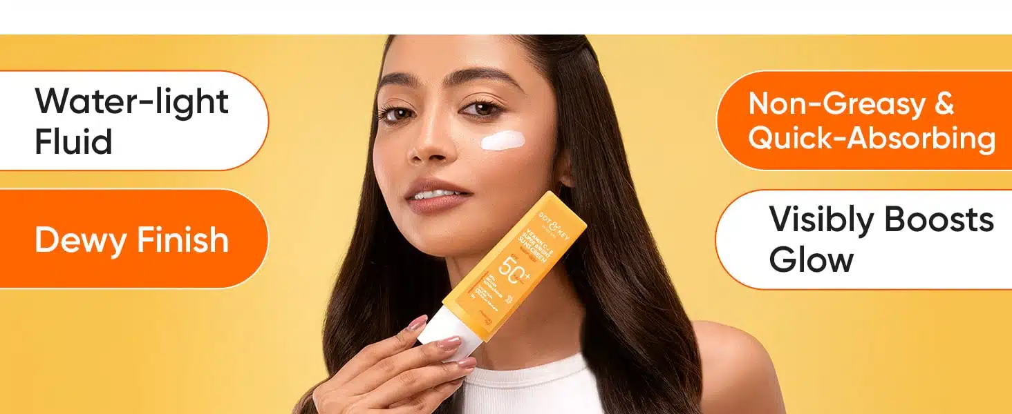 Dot Key Vitamin C E Face Sunscreen SPF 50 PA For Glowing Skin 100 No White Cast 80 g 1