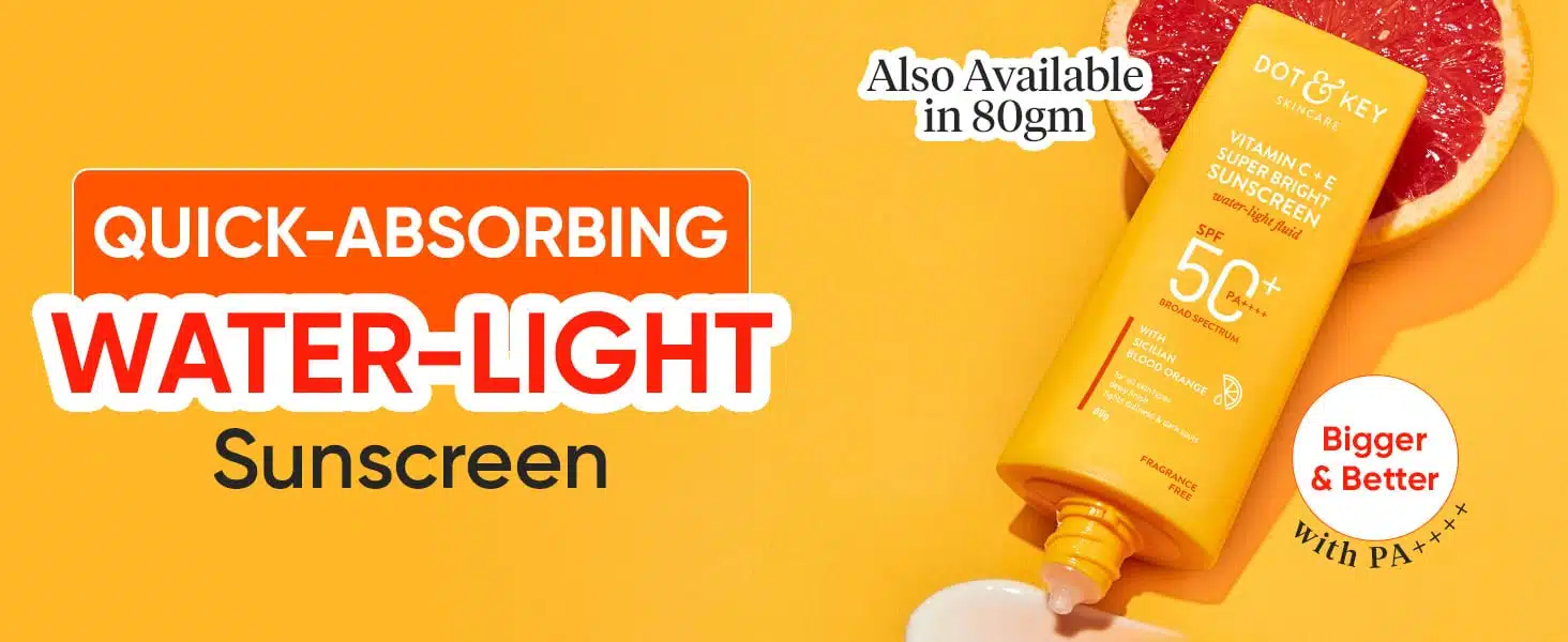 Dot Key Vitamin C E Face Sunscreen SPF 50 PA For Glowing Skin 100 No White Cast 80 g 2