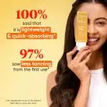 Dot & Key Vitamin C + E Super Bright Sunscreen SPF 50 PA+++ For Glowing Skin, 100% No White Cast (80g) - Image 3