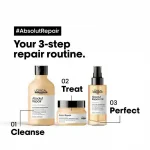 L'Oreal Professionnel Combo Absolut Repair Shampoo 300ml, Hair Mask 250gm & Hair Serum 90ml, Serie Expert - Image 2