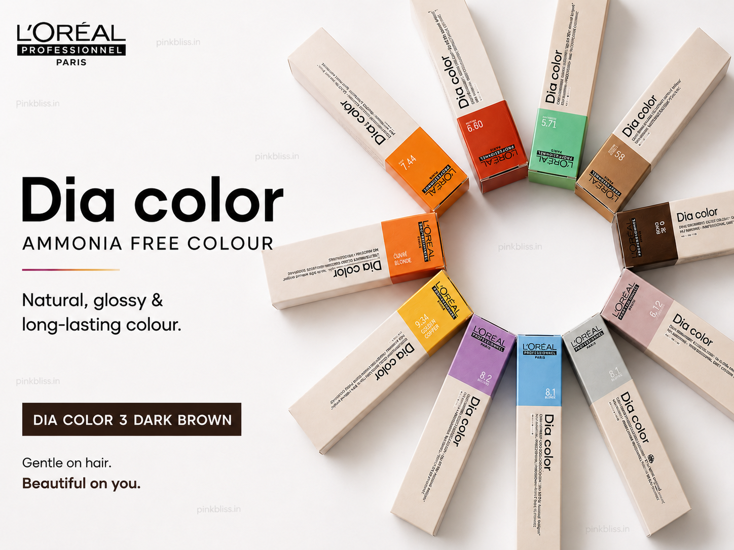 L’oreal Professionnel Dia Color Ammonia Free Colour 3 Dark Brown (60ml)