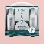 Krone Professional Monodose Keratine Treatment Kit 210ml+ 100g Hydrolyzed Protein & Argan oil infused