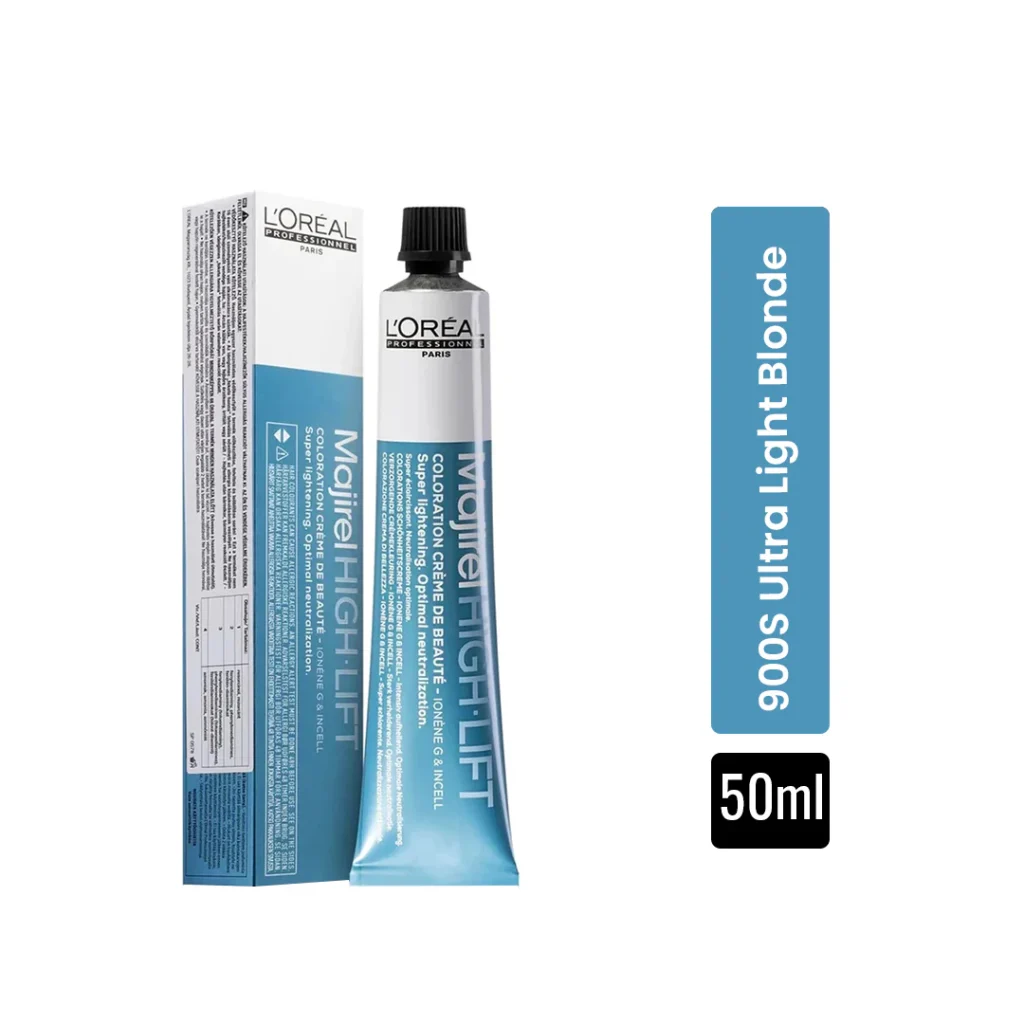 L'Oréal Professionnel Majirel 900S Ultra Light Blonde permanent hair colour original product available on PinkBliss India