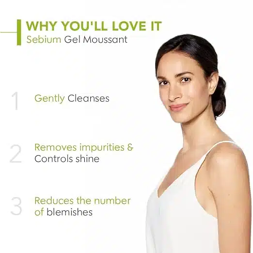 Bioderma Sebium Gel Moussant Purifying Cleansing Foaming Gel Combination To Oily Skin, 45ml