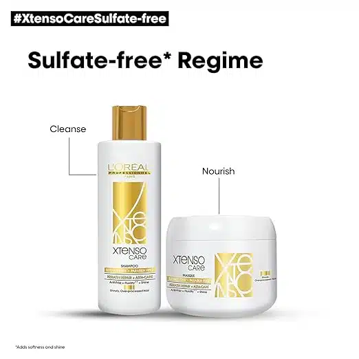 L'oreal Professionnel Xtenso Care Gold Sulfate Free Shampoo 250ml & Masque 196g - Image 2