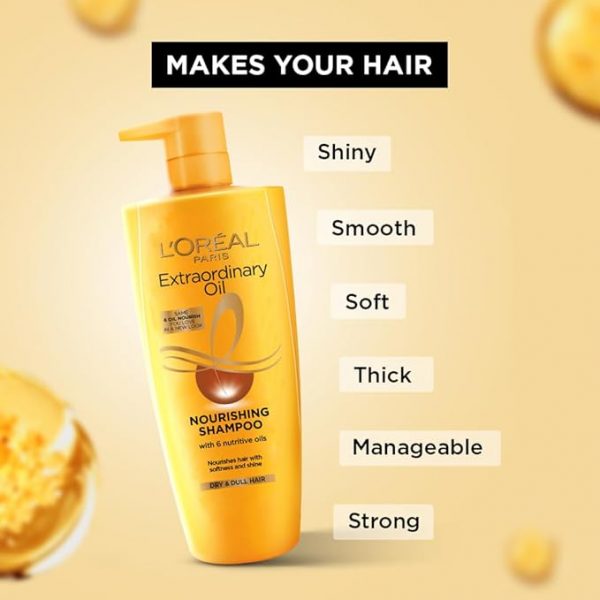 LOreal Paris Extraordinary Oil Nourishing Shampoo For Dry Dull Hair 650ml2