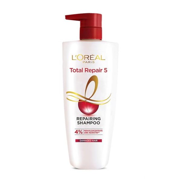 L'Oreal Paris Total Repair 5 Shampoo For Damaged and Weak Hair, With Pro-Keratin + Ceramide 650 ml