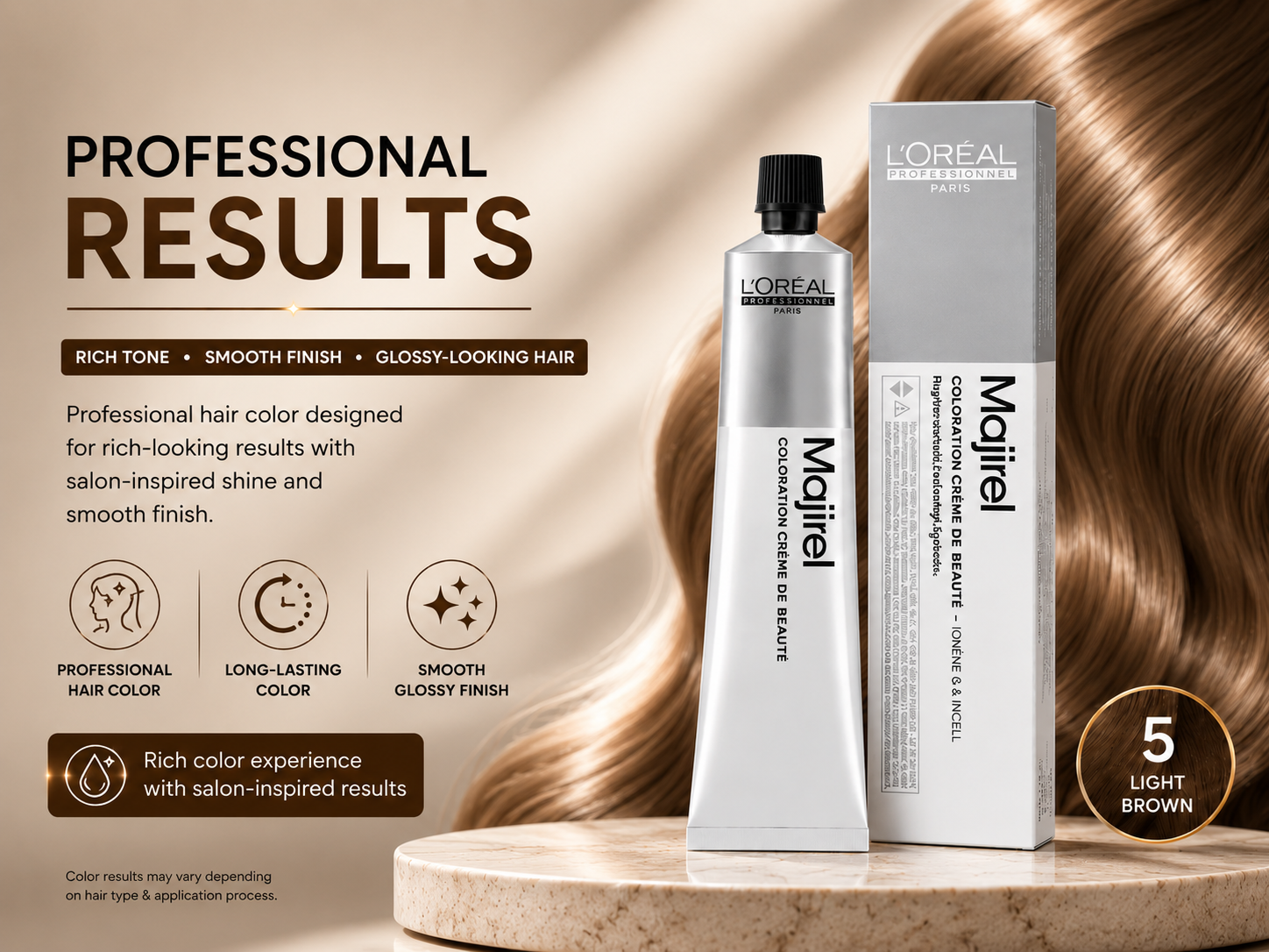 L’oreal Professionnel Majirel Hair Color 5 Light Brown 100g