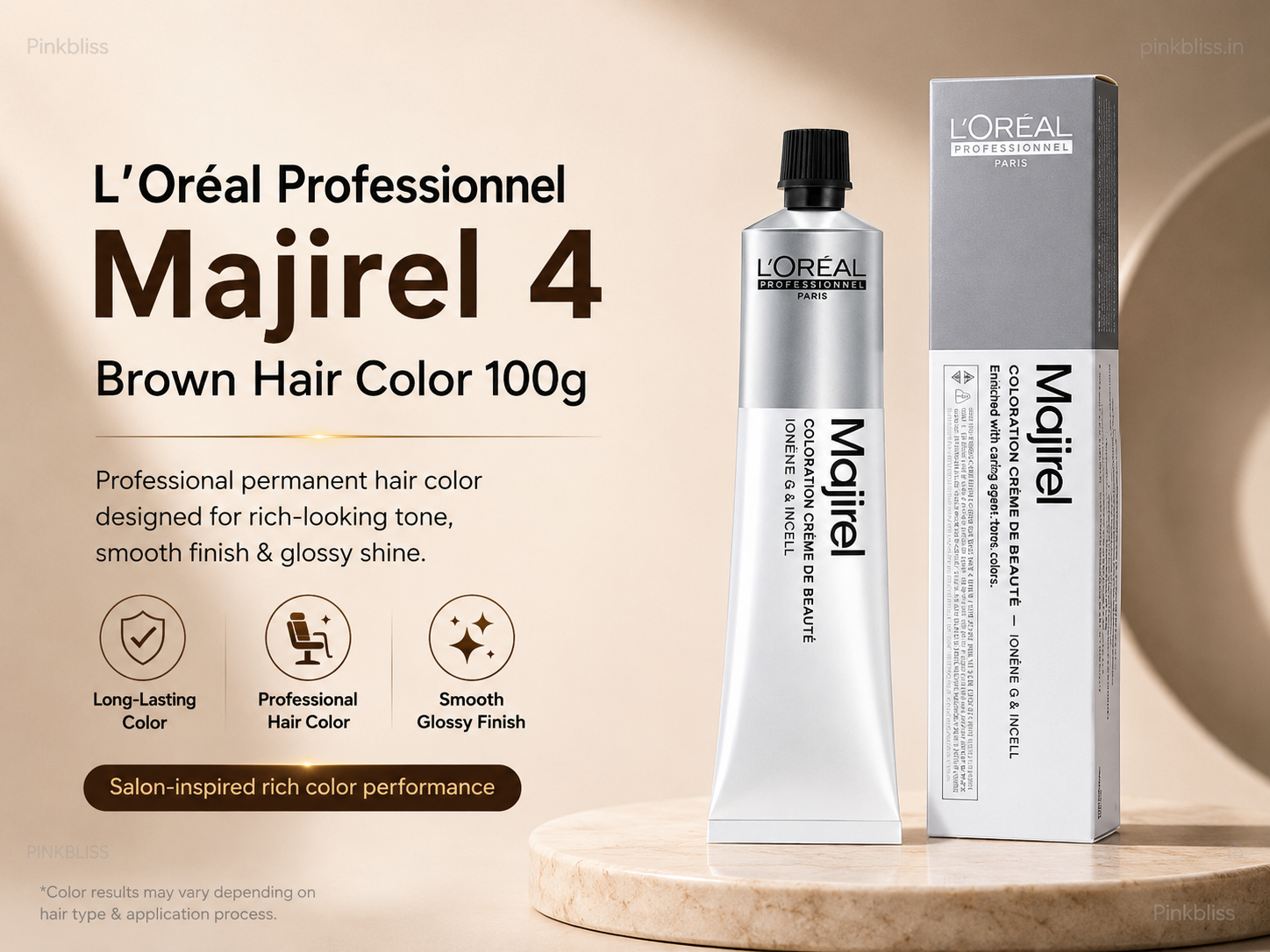 L’oreal Professionnel Majirel Hair Color No 4 Brown (100g)
