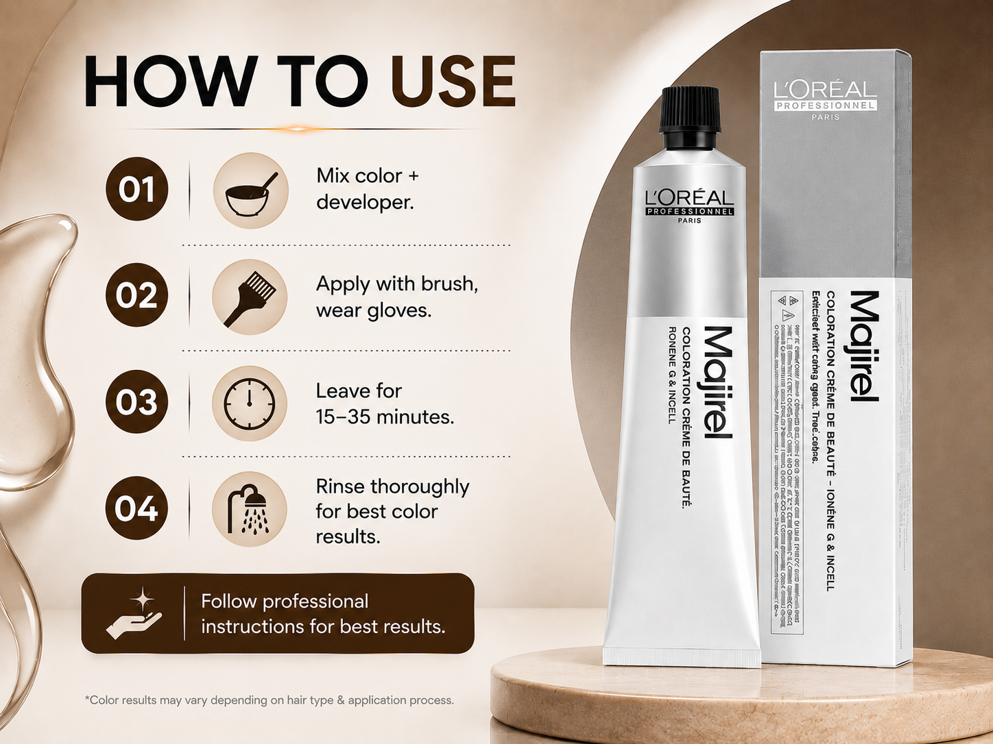 L’oreal Professionnel Majirel Hair Color No 4 Brown (100g)