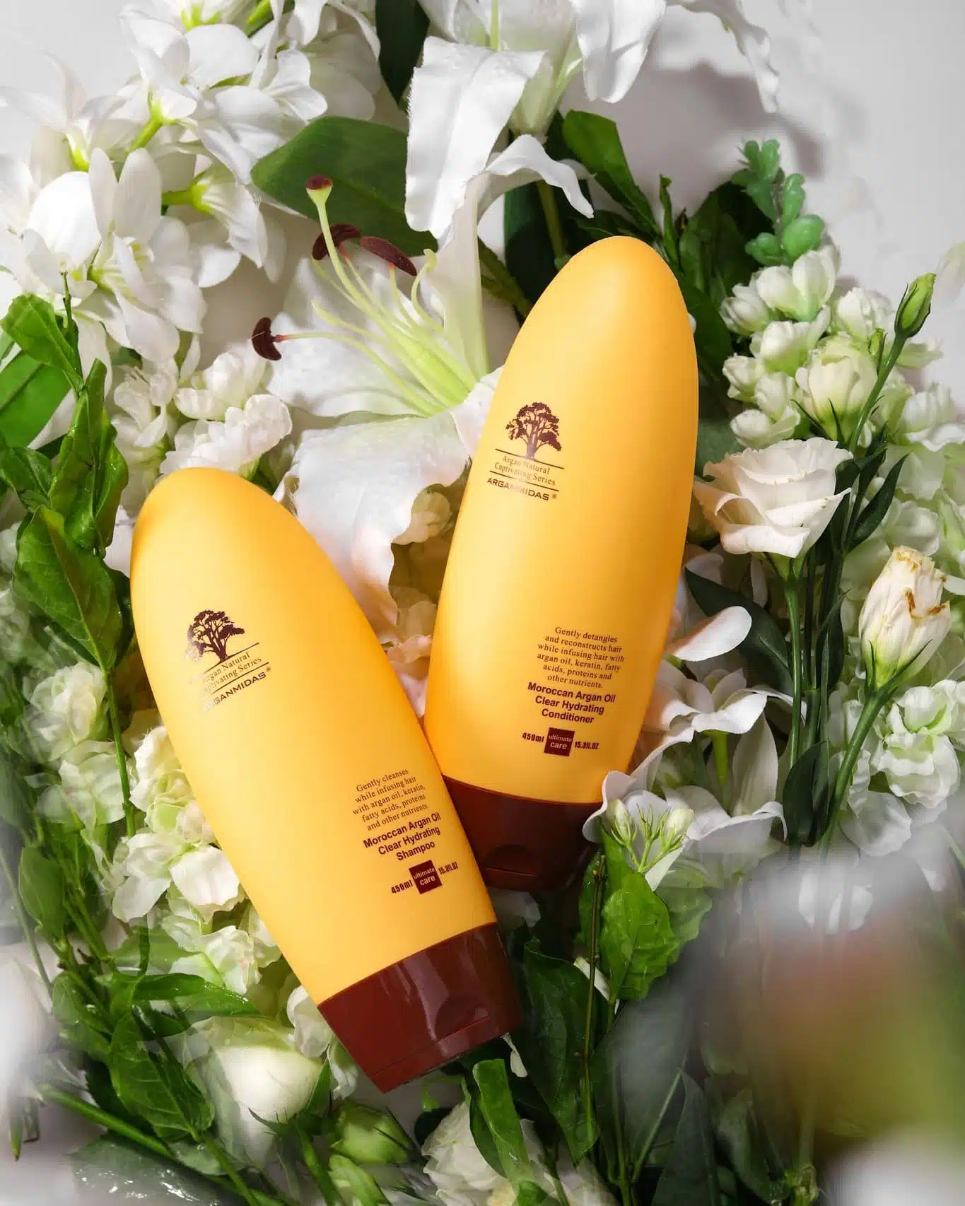 Arganmidas Moroccan Argan Oil Clear Hydrating Shampoo & Conditioner 200ml Combo (Sulfate-Free, ForColor Treated Hair, Effectively Repair Dry Damaged and Frizzy Hair) - Image 4