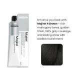 L'Oréal Professionnel Majirel Hair Color No 4 Brown 100g original professional hair colour available on PinkBliss India