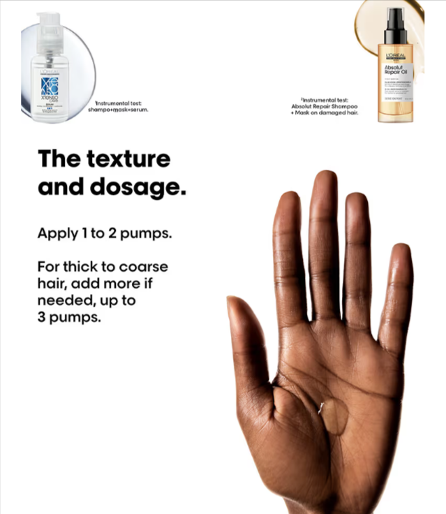 L'Oréal Professionnel Xtenso Care Leave-In Serum for Frizz-Free, Smooth & Manageable Hair 50ml