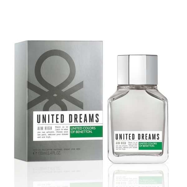 United Colors of Benetton UCB United Dreams Aim High Eau De Toilette, 100ml | Bold and Fresh Fragrance for Men pinkbliss pinkbliss inda United Colors of Benetton UCB United Dreams Aim High Eau De Toilette, 100ml | Bold and Fresh Fragrance for Men