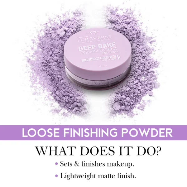 Daily Life Forever52 Deep Bake Translucent Matte Loose Powder Purple Viola