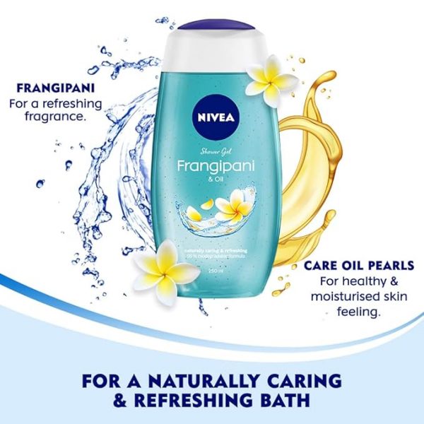 NIVEA Frangipani Oil 250ml Body Wash 1