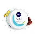 Nivea Soft Light Moisturizer for Face, Hand & Body, Non-Sticky Cream with Vitamin E & Jojoba Oil (300ml) - Image 5