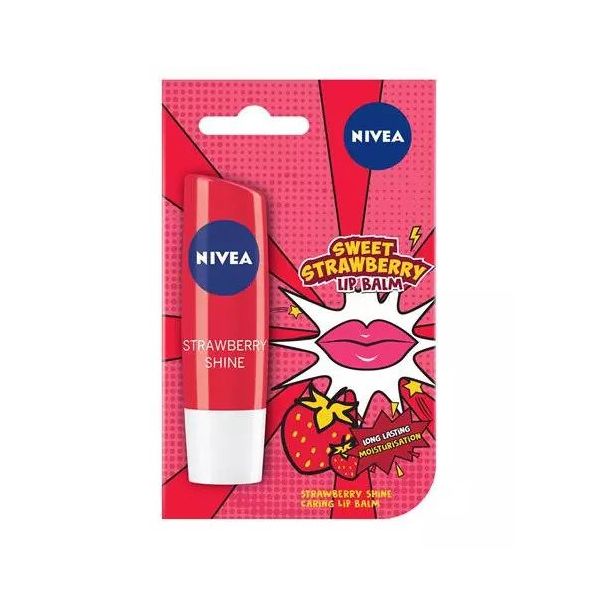 Nivea Sweet Strawberry Lip Balm Limited Edition (4.8gm)