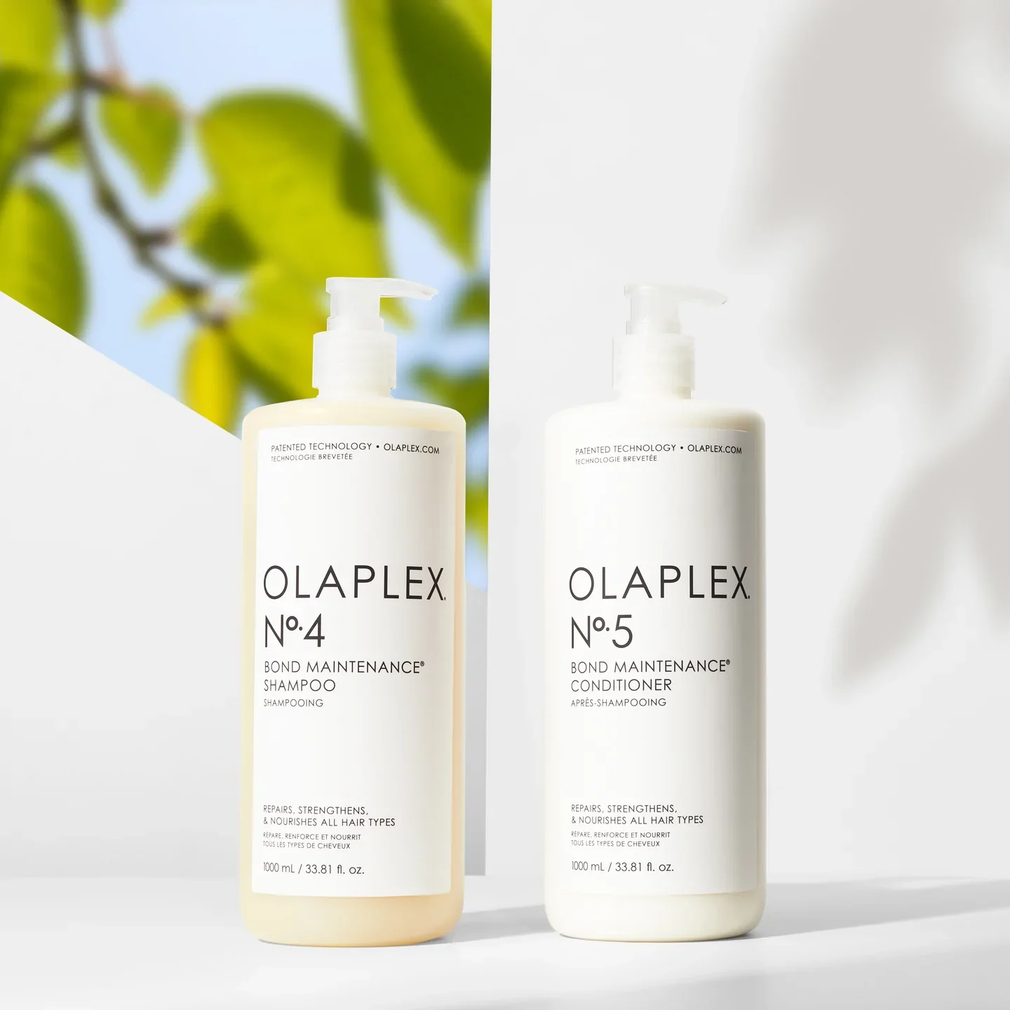 Olaplex No 4 Bond Maintenance Shampoo and No 5 Conditioner 1000ml