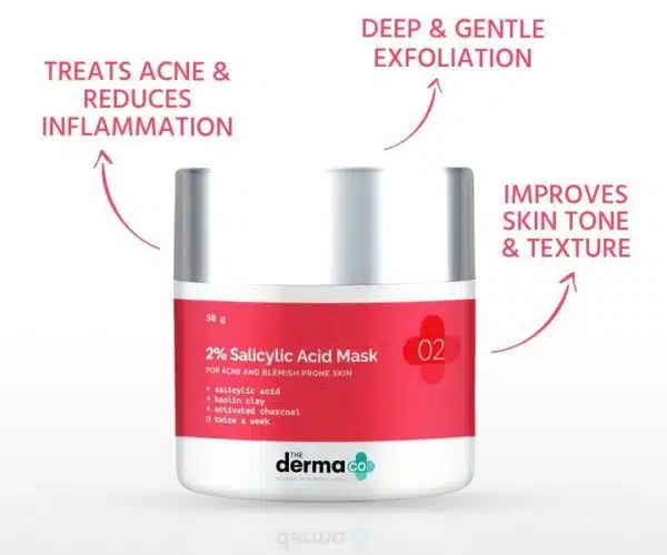 The Derma Co 2 Salicylic Acid Clay Face Mask 50g2