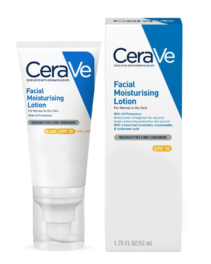 CeraVe AM Facial Moisturising Lotion with SPF 30 (52ml)