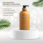 Beauty Garage Shea Retention Treatment Shampoo and Conditioner for Dry, Frizzy & Weakend Hair, Sulfate & Paraben free 300ml each - Image 4