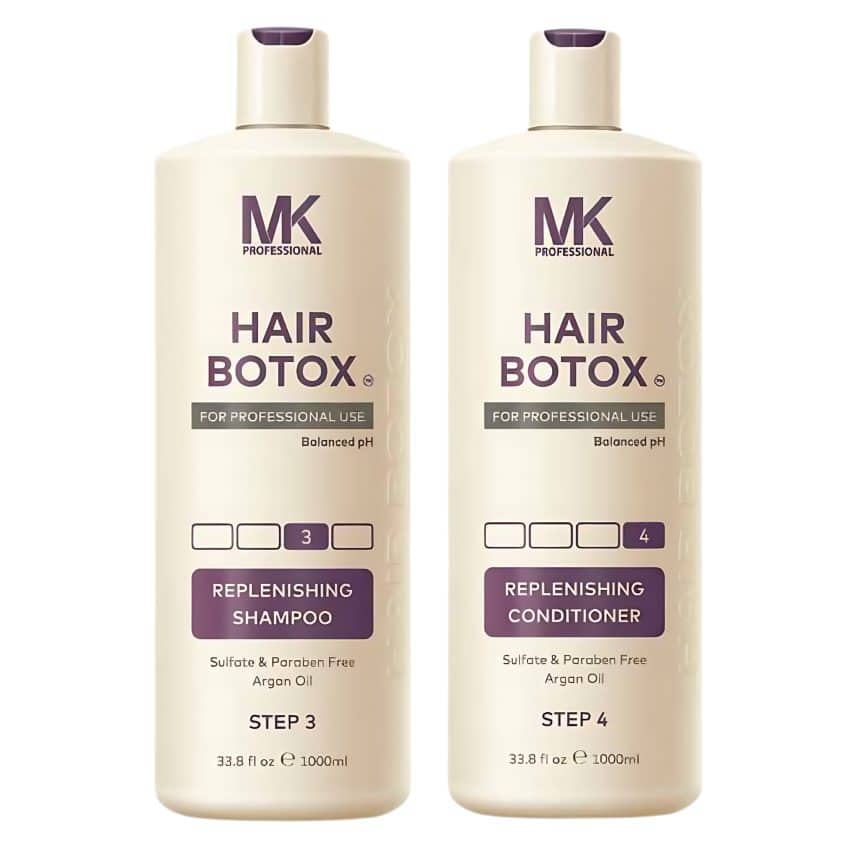 MK Professional Hair BOTOX Replenishing Shampoo & Conditioner 1000ml