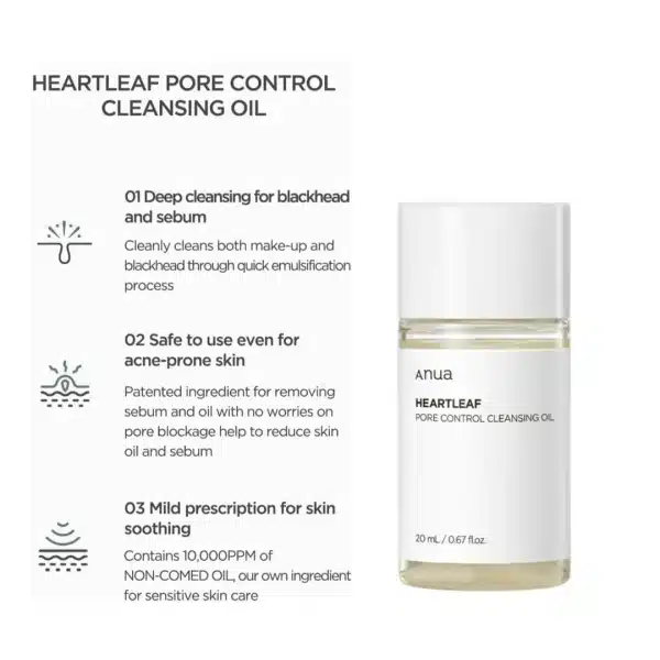 ANUA Heartleaf Pore Control Cleansing Oil 20ml2