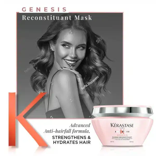 KERASTASE Genesis Masque Reconstituant Floral Hair Mask, All Hair Type 6.8 Oz,