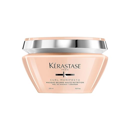 Kérastase Curl Manifesto Hair Mask for Curly, Wavy Hair 200ml | Hydrating Hair Mask for Curly & Wavy Hair | Reduces frizz| Infused with Manuka Honey, Glycerin & Ceramide