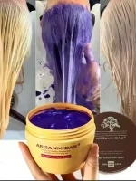 Arganmidas No Yellow Hair Mask 300ml Suitable for blonds, bleached hair, highlights and silver gray hair - Image 2