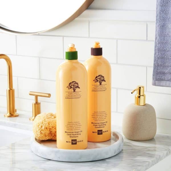 Arganmidas Moroccan Argan Oil Clear Hydrating Shampoo Conditioner 1000ml Combo1