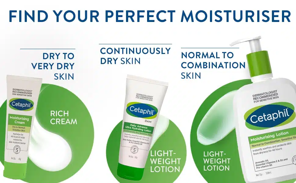 Cetaphil Moisturising Cream for Face Body Dry to Normal skin