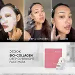 Dedox Bio-Collagen Real Deep Mask | Hydrating Overnight Hydrogel Mask for Pore Minimizing & Elasticity Boost - 45g (Pack of 1) | Korean Glass Skin - Image 6