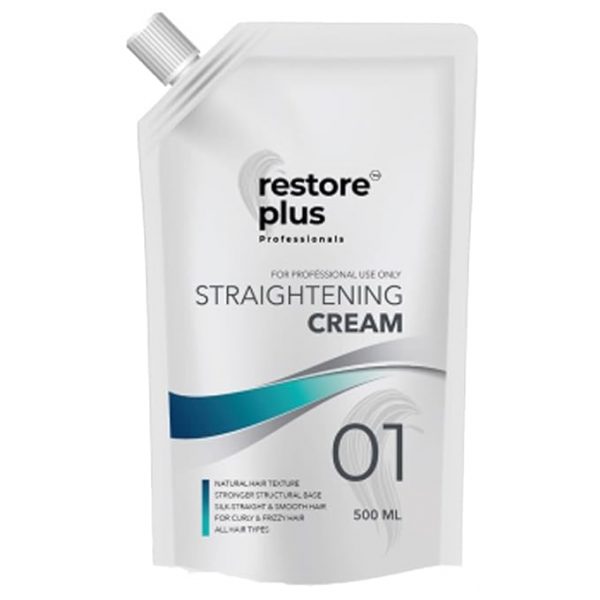 RestorePlus Hair Straightening Cream And Hair Neutralizer Cream 500 GM Each for Glossy And Silky Hairs 1