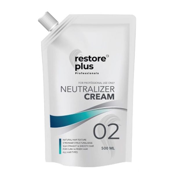 RestorePlus Hair Straightening Cream And Hair Neutralizer Cream 500 GM Each for Glossy And Silky Hairs 2