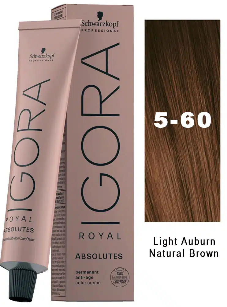 Schwarzkopf Professional Igora Royal Absolutes 5-60 Light Brown Auburn Natural 60ml