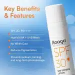 Raaga Professional SPF 30 Sunscreen Lotion | PA++++, UVA + UVB Protection, Anti Tan Activities, Non-Greasy Feel, Water and Sweat Proof Technology (55ml) - Image 3
